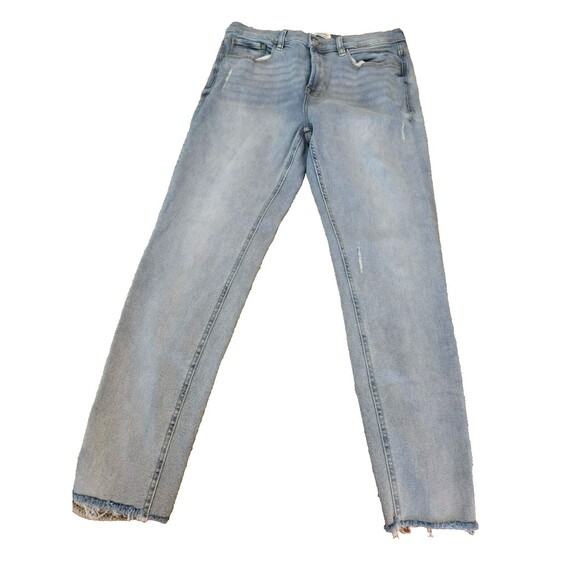 Kensie Jeans Womens 10/30 Vintage LUXE Ultimate High Rise Skinny Frayed Bottom - Picture 1 of 8